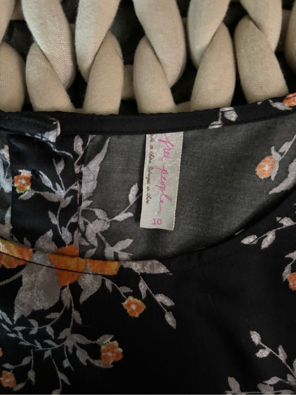 Free People Parker Floral Mini Dress Size 8 - Picture 3 of 3